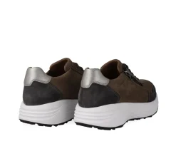 Klaveness Perfect Stride Lace_Zipper Leather Sneaker Brun