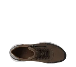 Klaveness Perfect Stride Lace_Zipper Leather Sneaker Brun
