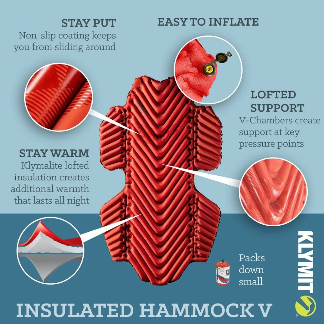 Klymit Insulated Hammock V Sleeping Pad Red