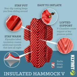 Klymit Insulated Hammock V Sleeping Pad Red
