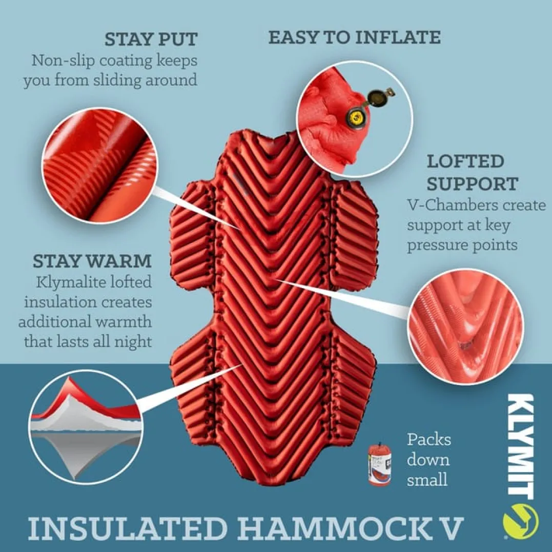 Klymit Insulated Hammock V Sleeping Pad Red