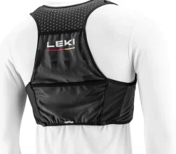 Leki Trail Running Quiver Vest Black-bright Red-shuttle Grey