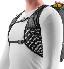 Leki Trail Running Quiver Vest Black-white-bright Red