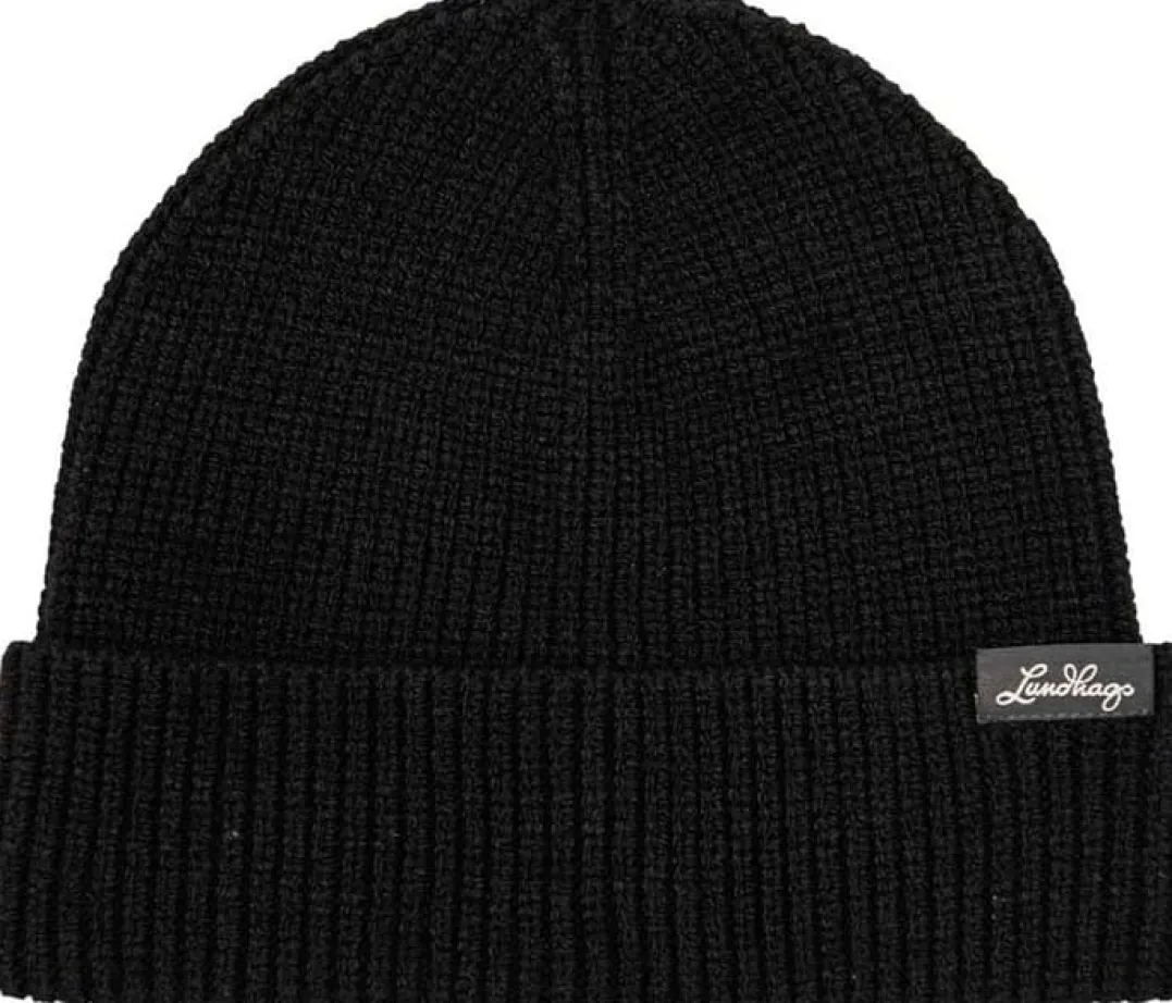 Lundhags Core Ribbed Beanie Black