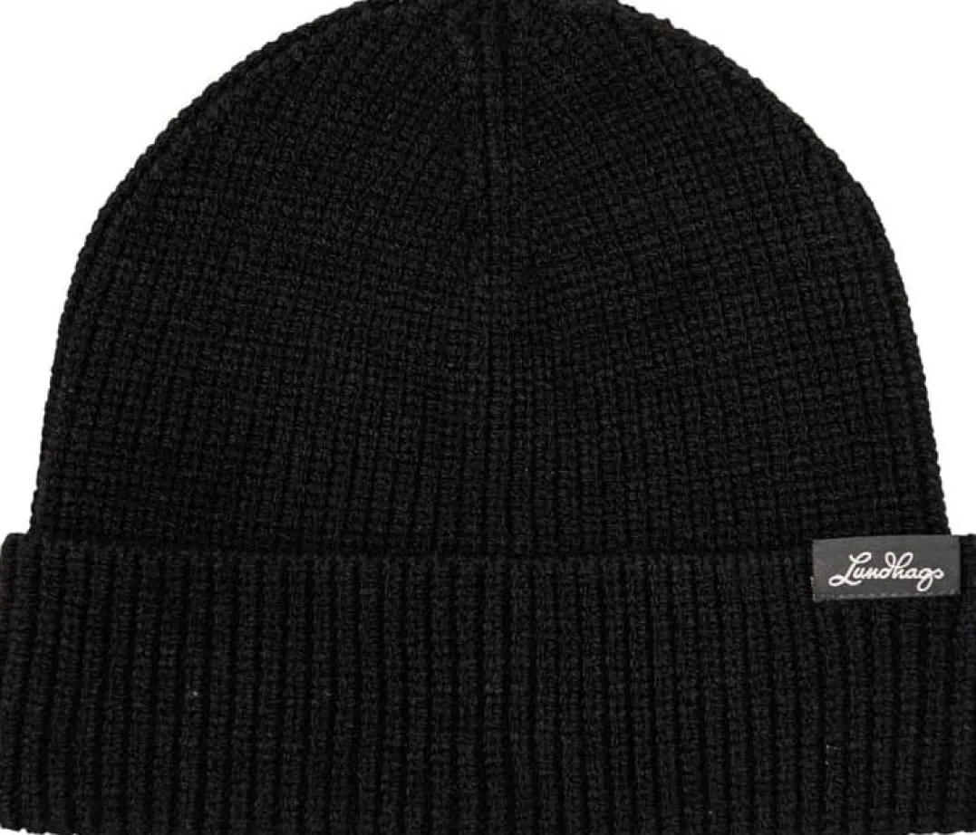 Lundhags Core Ribbed Beanie Black