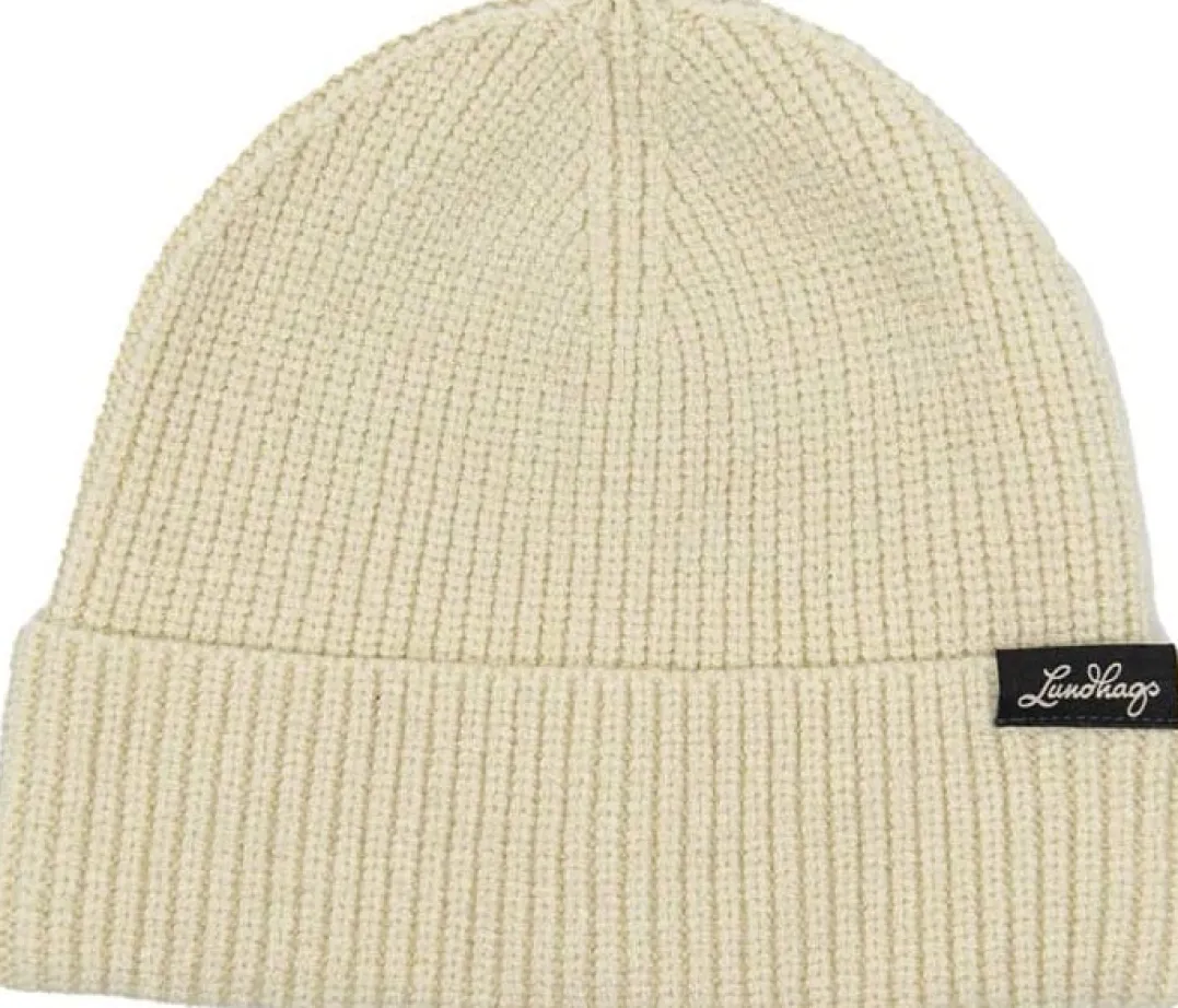 Lundhags Core Ribbed Beanie Chalk White