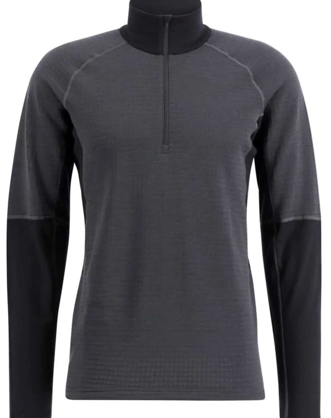 Lundhags Men's Prime Merino Half Zip Charcoal/Black