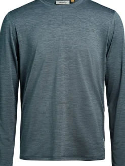 Lundhags Men's Tived Long Sleeve T-Shirt Dark Sky Blue