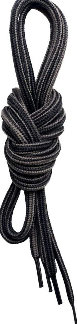 Lundhags Shoe Laces 180 cm Black/Grey