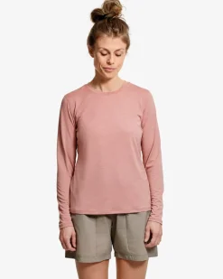 Lundhags Women's Tived Long Sleeve T-shirt Stone Pink