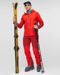 Mammut Aenergy Pro SO Hybrid Hooded Jacket Men Mammut Red-dark Mammut Red