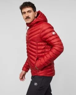 Mammut Albula In Hooded Jacket Men Dark Mammut Red