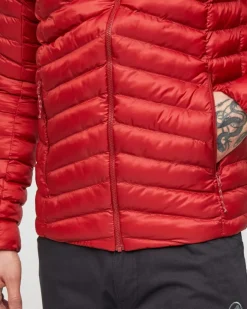 Mammut Albula In Hooded Jacket Men Dark Mammut Red