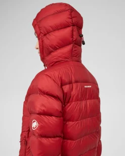 Mammut Broad Peak Pro In Hooded Jacket Women Dark Mammut Red