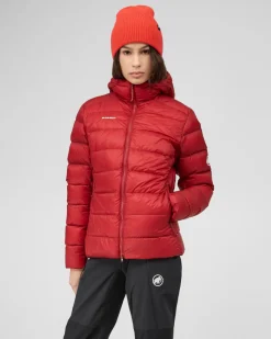 Mammut Broad Peak Pro In Hooded Jacket Women Dark Mammut Red