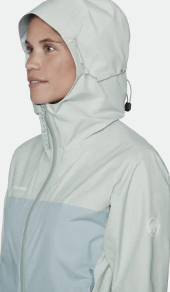 Mammut Ducan Hs Hooded Jacket Women Silver Sage-nebla