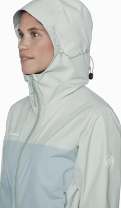 Mammut Ducan Hs Hooded Jacket Women Silver Sage-nebla
