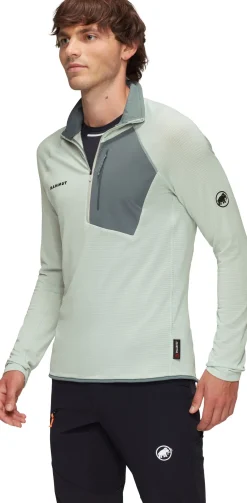 Mammut Men's Aenergy Light ML Half Zip Pull Silver Sage/Strata
