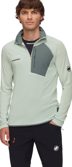 Mammut Men's Aenergy Light ML Half Zip Pull Silver Sage/Strata