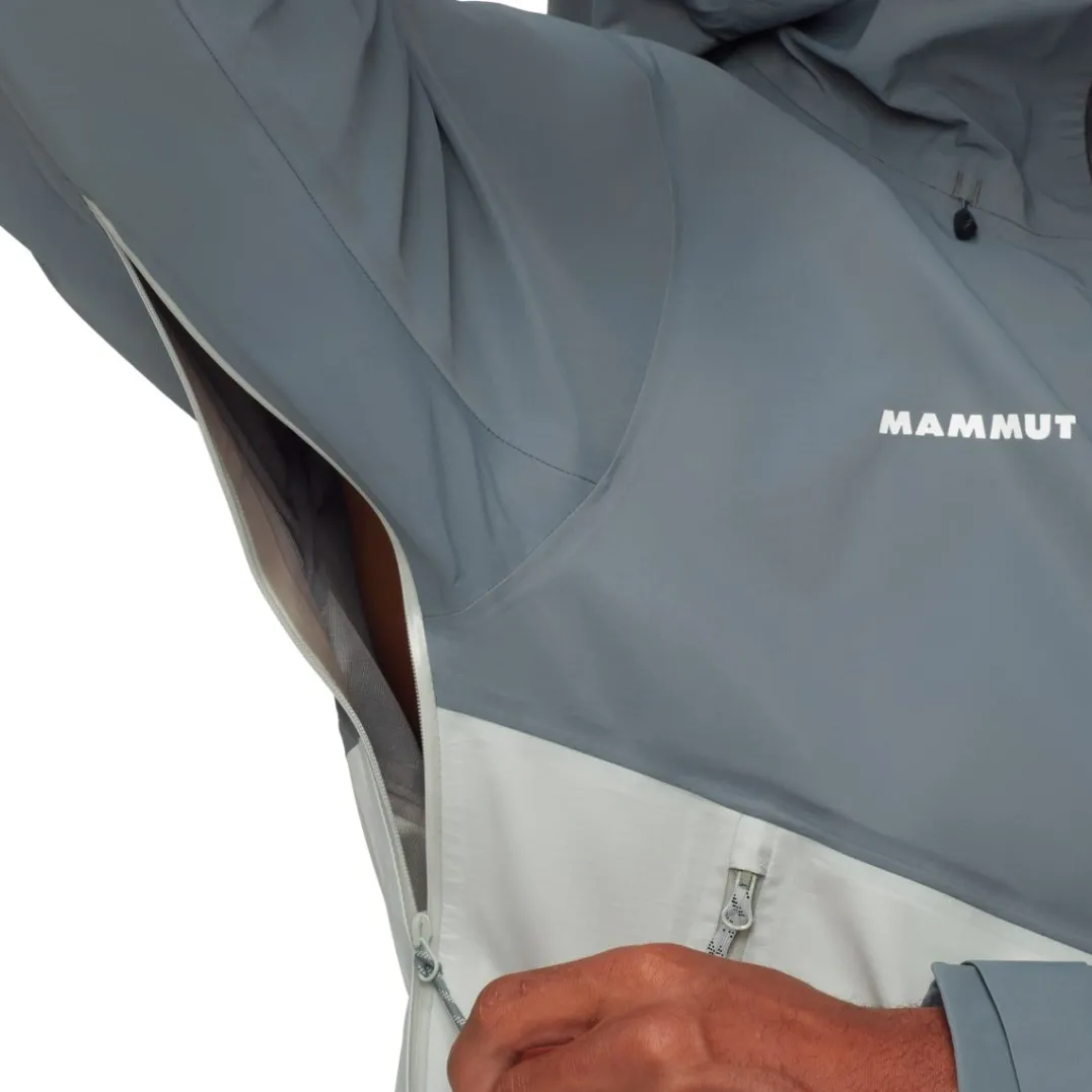 Mammut Men's Alto Guide Hs Hooded Jacket Silver Sage-strata