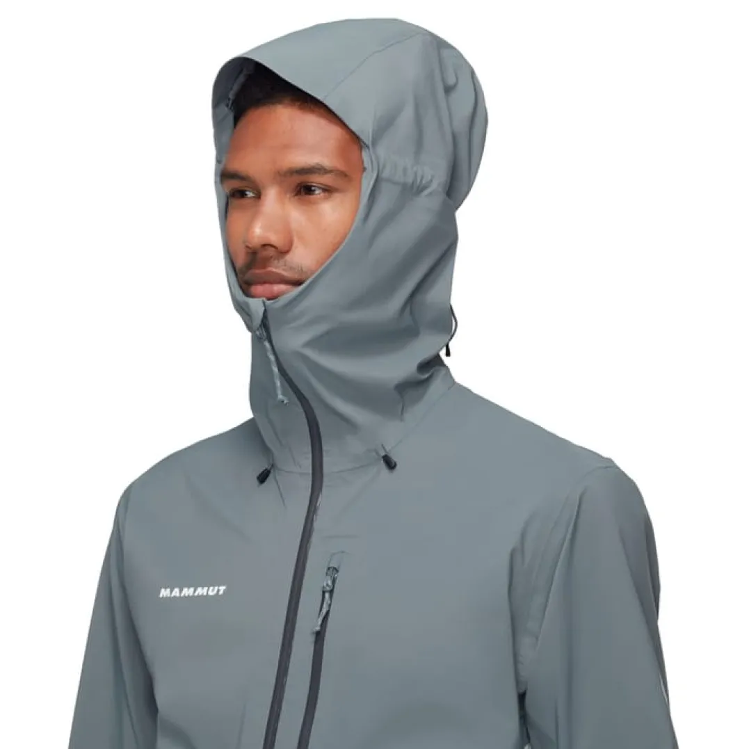 Mammut Men's Alto Guide Hs Hooded Jacket Silver Sage-strata