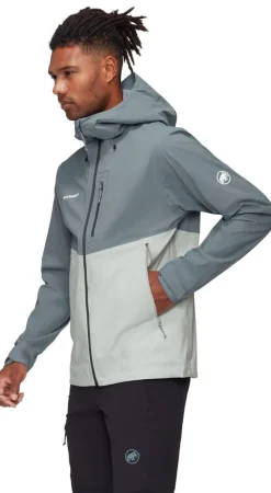 Mammut Men's Alto Guide Hs Hooded Jacket Silver Sage-strata