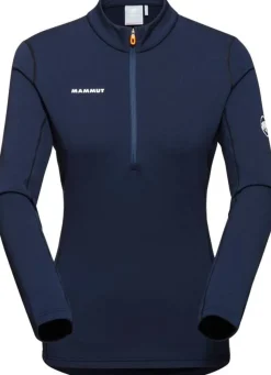 Mammut Women's Aenergy ML Half Zip Pull Marine/Black