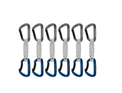 Mammut Workhorse Keylock 12 Cm 6-Pack Quickdraws Straight Gate/Bent Gate Key Lock