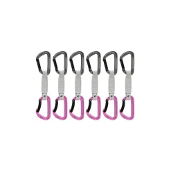 Mammut Workhorse Keylock 12 Cm 6-Pack Quickdraws Straight Gate/Bent Gate Key Lock
