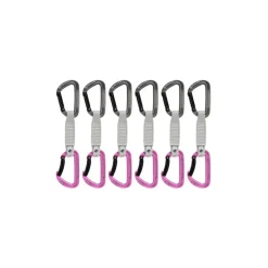 Mammut Workhorse Keylock 12 Cm 6-Pack Quickdraws Straight Gate/Bent Gate Key Lock