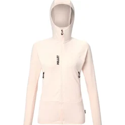 Millet Fleece Fusion Grid Hoodie W Women Vanilla Cream