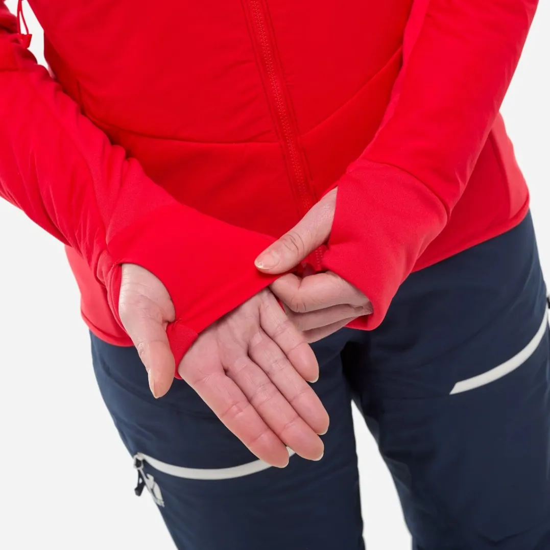 Millet M White Primaloft Hoodie W Red - Rouge