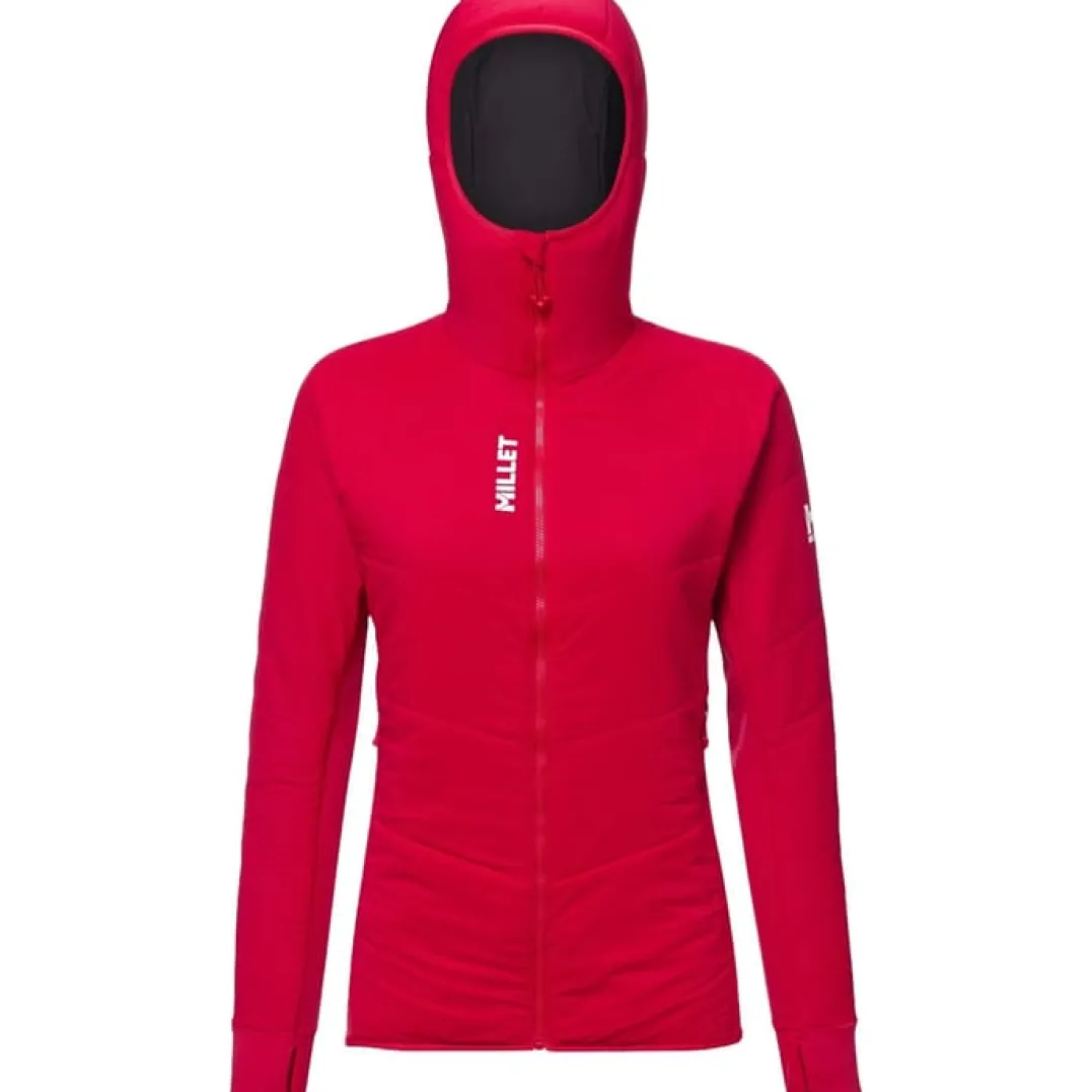 Millet M White Primaloft Hoodie W Red - Rouge