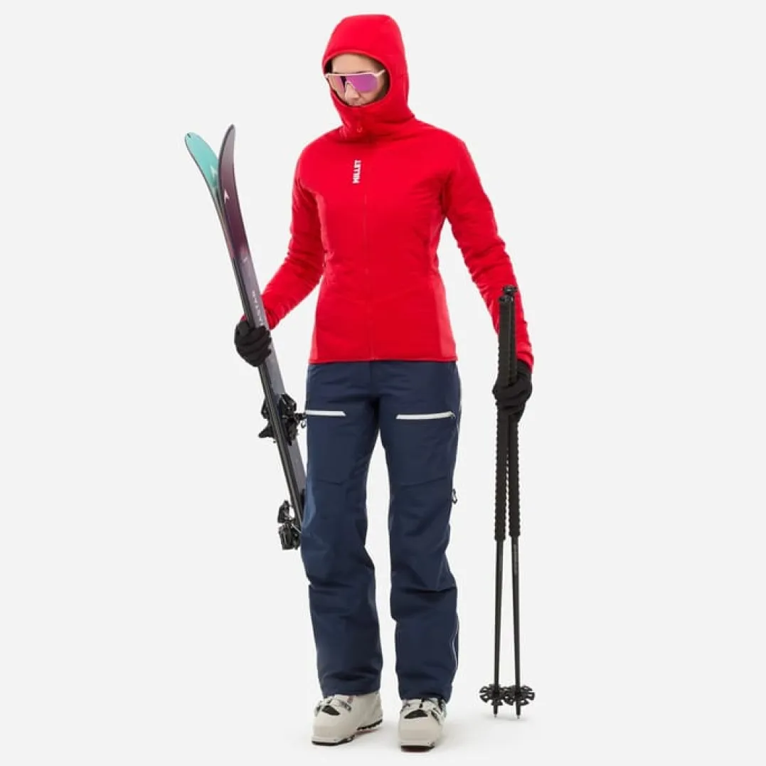 Millet M White Primaloft Hoodie W Red - Rouge