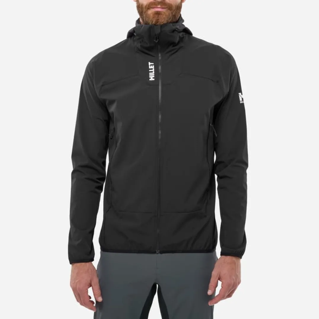 Millet Softshell Kamet Xcs Light Hoodie M Black - Noir