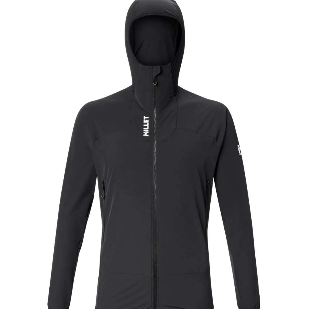 Millet Softshell Kamet Xcs Light Hoodie M Black - Noir