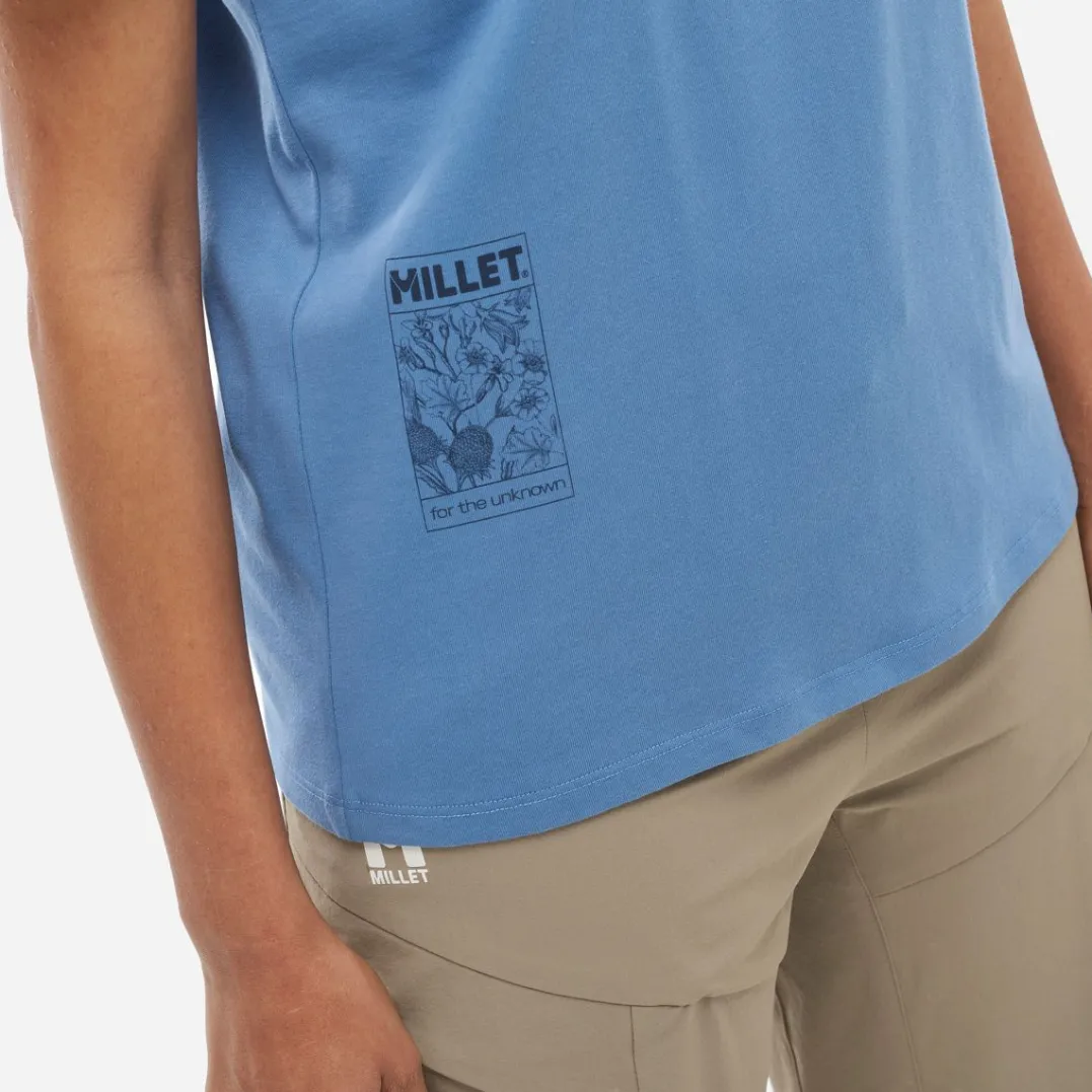 Millet Tee Shirt Chamonix Flower Ts Ss WCoronet Blue