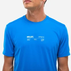 Millet Tee Shirt Intense Essential Ts Ss M Men Icon Blue