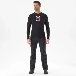 Millet Trilogy Wool Ts Ls M Black - Noir