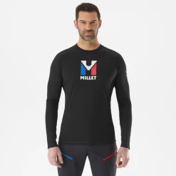 Millet Trilogy Wool Ts Ls M Black - Noir