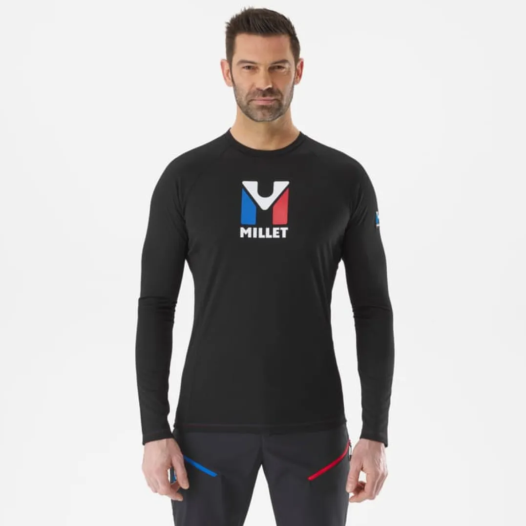 Millet Trilogy Wool Ts Ls M Black - Noir
