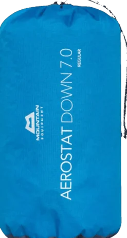 Mountain Equipment Aerostat Down 7.0 Mat Long Mykonos Blue