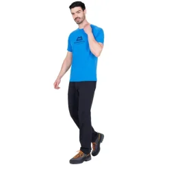 Mountain Equipment Headpoint Emblem Mens Tee Atlantic Blue
