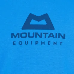 Mountain Equipment Headpoint Emblem Mens Tee Atlantic Blue