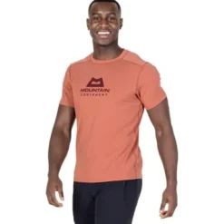 Mountain Equipment Headpoint Emblem Mens Tee Etruscan Red