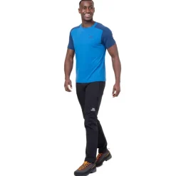 Mountain Equipment Headpoint Block Mens Tee Flint Grey/admiral