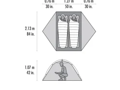 MSR Access 2 Tent Lt Grey