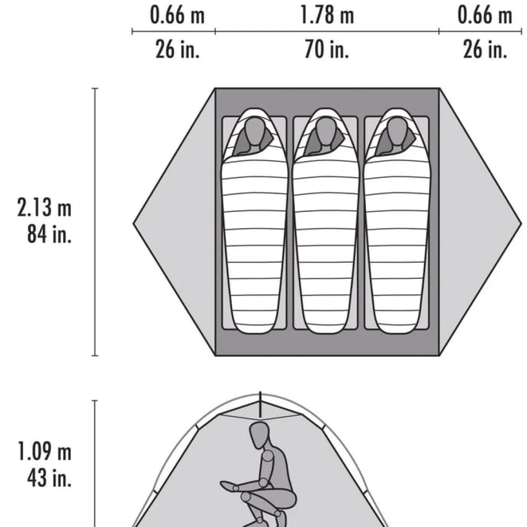 MSR Elixir 3 Tent Footprint Incl Green