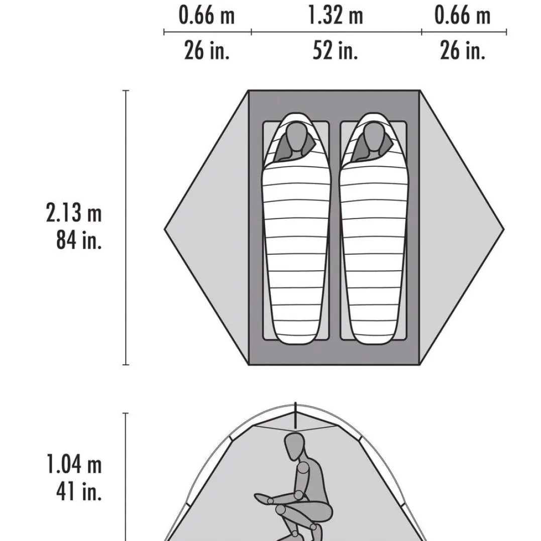 MSR Elixir 2 Tent Footprint Incl Green