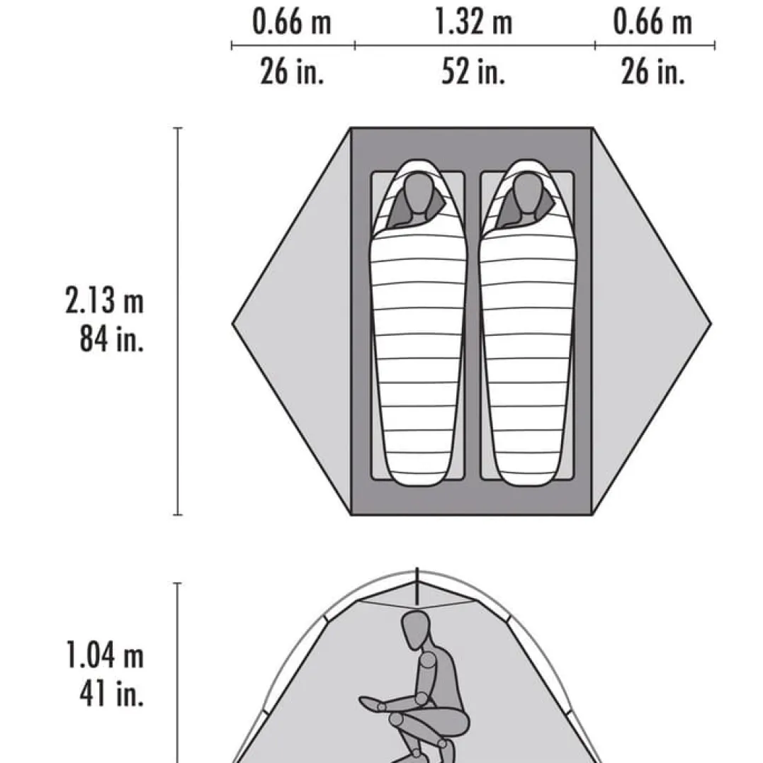 MSR Elixir 2 Tent Footprint Incl Green